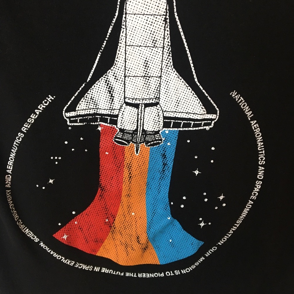 NASA Black Short Sleeve Women's Tee - Picture 3 of 7